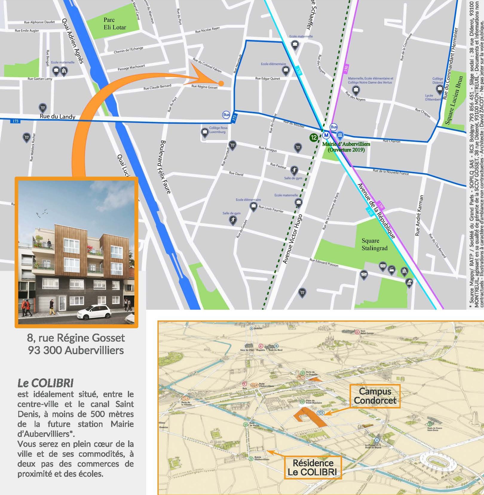 colibri plan quartier