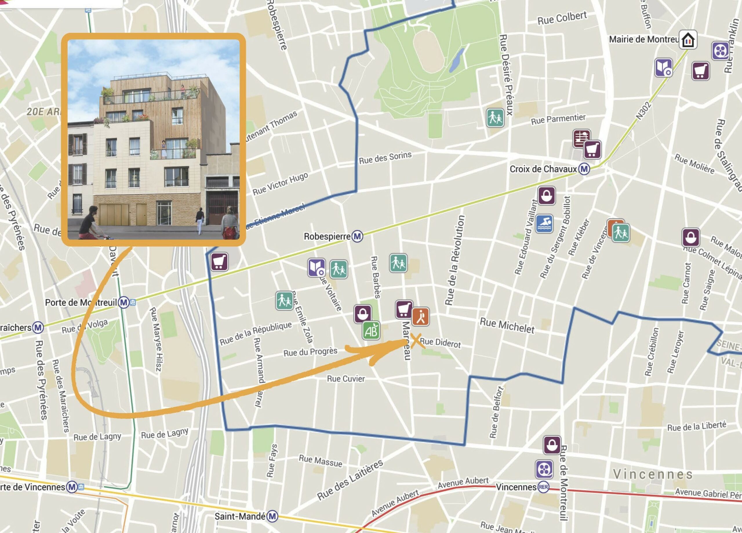 plan quartier lumiere