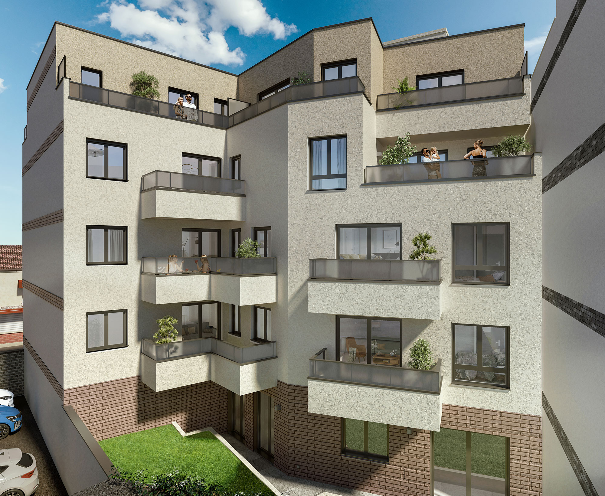 Le 83 - Façade intérieure